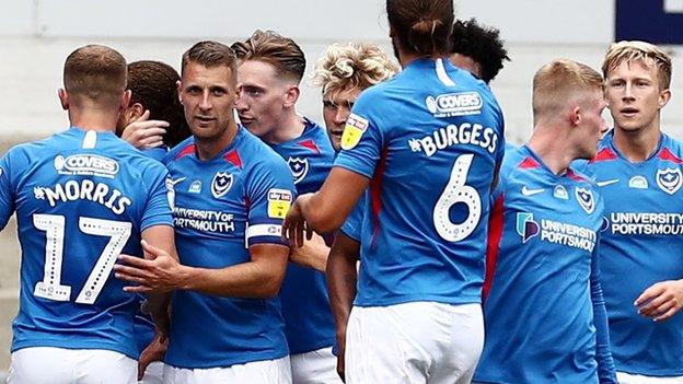 Portsmouth celebrate goal