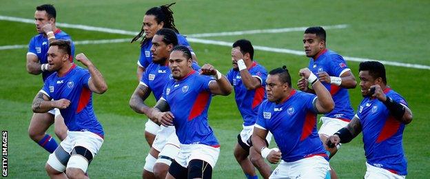 Samoa have won one and lost two of the Pool B matches so far