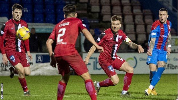 Miles Storey's curling effort earned Inverness a draw