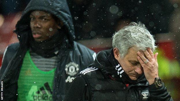 Jose Mourinho and Paul Pogba