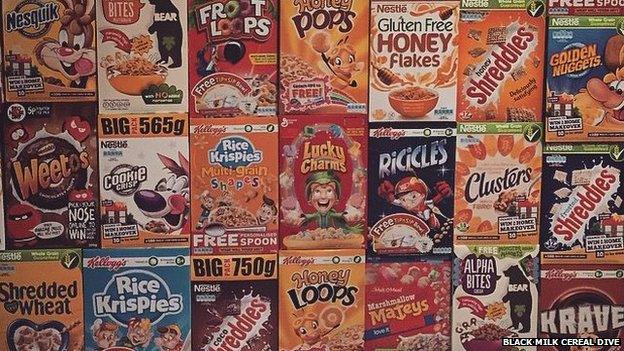 Cereal boxes