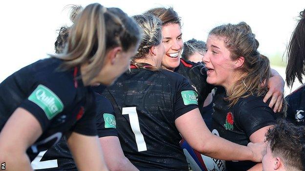 Poppy Cleall (right) try