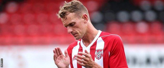 Northern Ireland international Dean Shiels made his debut for Derry City