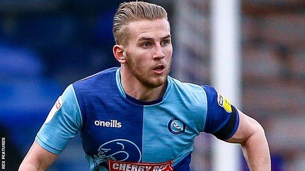 Jason McCarthy in action for Wycombe Wanderers