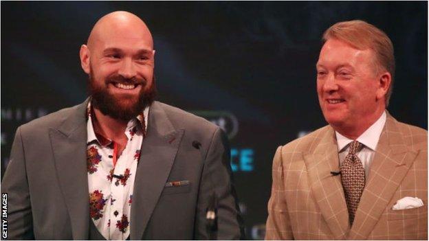 Frank Warren (left) is Tyson Fury's promoter