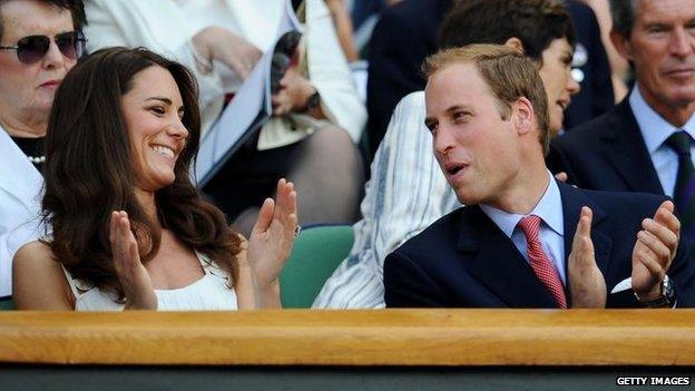 Prince William and the Duchess of Cambridge