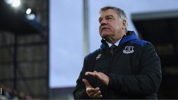 Sam Allardyce managing Everton