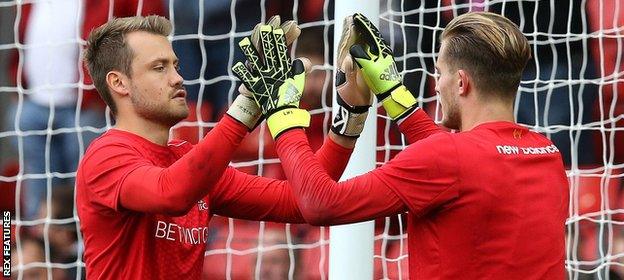 Simon Mignolet and Loris Karius