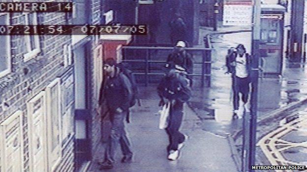 CCTV images of 7 July 2005 bombers