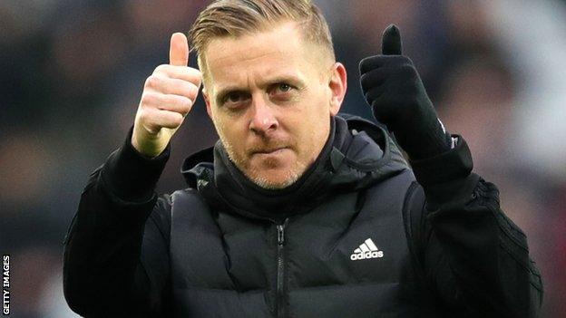 Garry Monk acknowledges the Birmingham fans