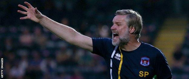 Carlisle United manager Steven Pressley