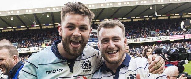 Ryan Wilson and Stuart Hogg