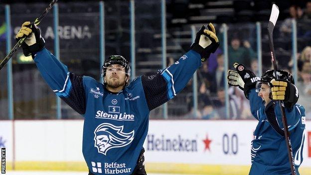 Celebration time for Scott Conway after scoring the winner against Fife