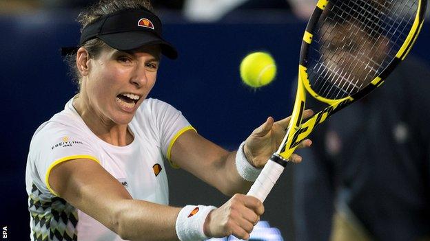Johanna Konta at the Monterrey Open
