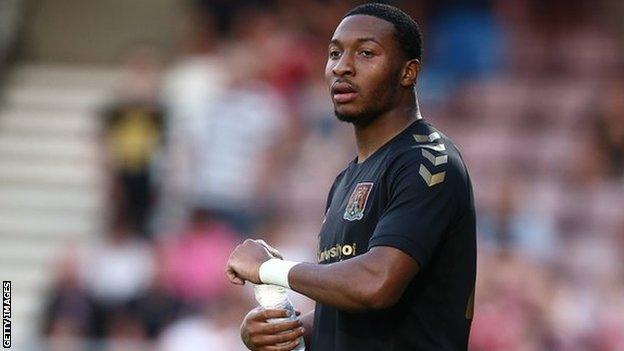 Ali Koiki in action for Northampton Town