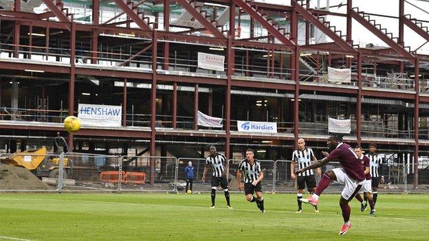 Hearts pre-season friendly against Newcastle