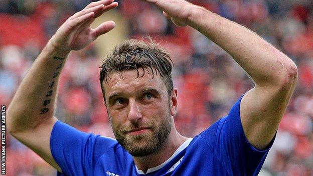 Cardiff City striker Ricky Lambert