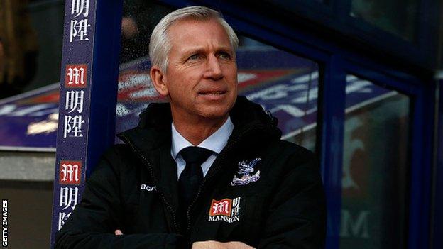 Crystal Palace manager Alan Pardew