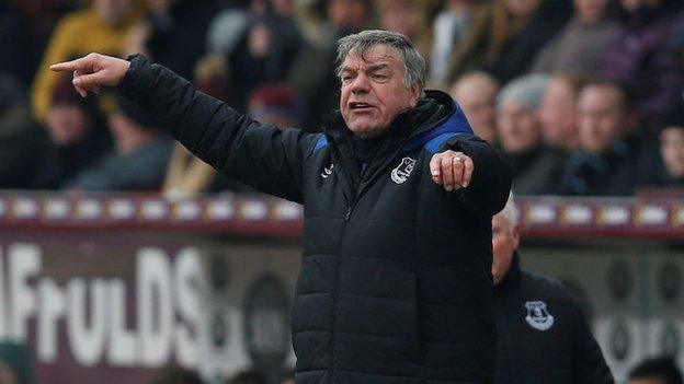 Everton manager Sam Allardyce