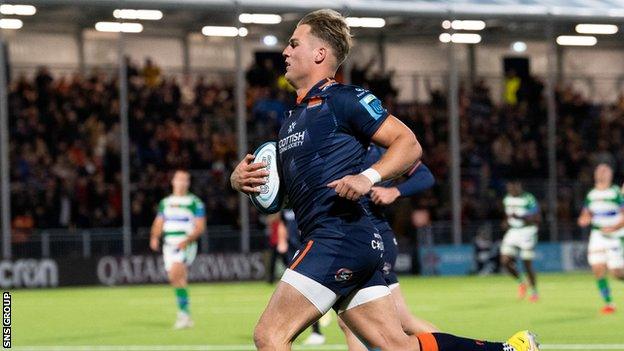Duhan van der Merwe marked his Edinburgh return with two tries