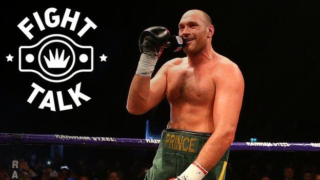 Tyson Fury sings post-fight