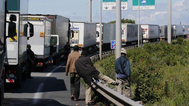 Migrants in Calais