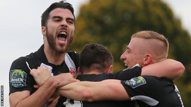 Heybridge Swifts celebrate scoring