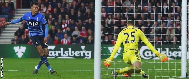 Dele Alli scores for Tottenham