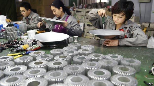 Chinese factory workers