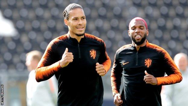 Virgil van Dijk (left)