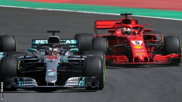 Lewis Hamilton and Sebastian Vettel