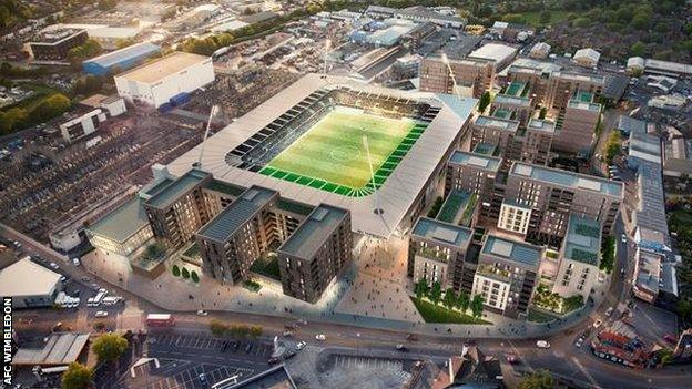 AFC Wimbledon proposed ground at Plough Lane