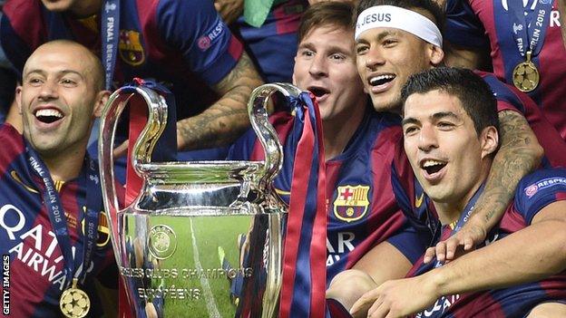 Champions League winners Barcelona 2015