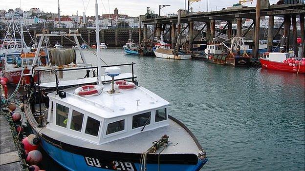 Fishing boats in Guernsey's St Peter Port Harbour