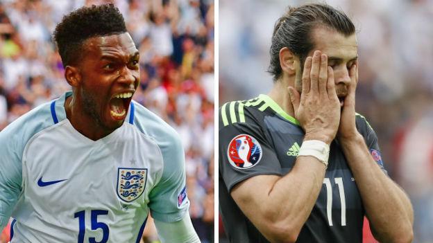 Mixed emotions for England match-winner Daniel Sturridge and Wales goalscorer Gareth Bale