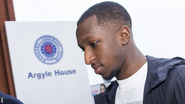 Glen Kamara outside Ibrox