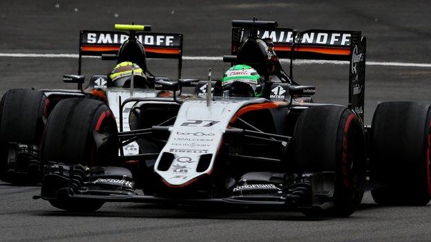 Nico Hulkenberg and Sergio Perez