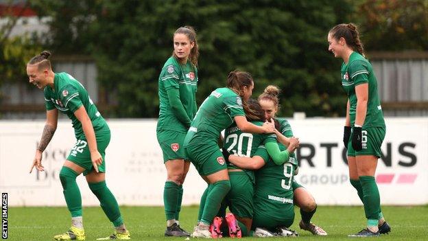 Coventry United celebrate