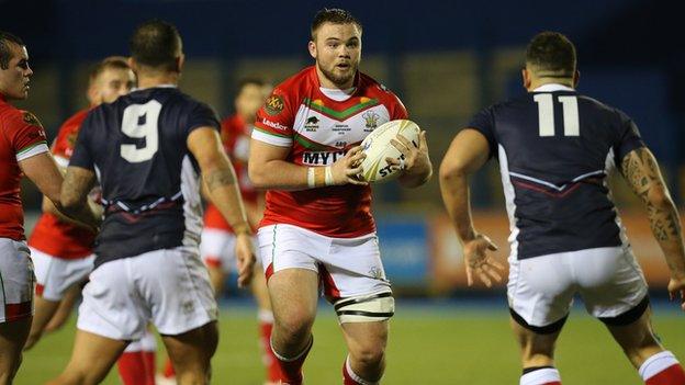 Anthony Walker playing for Wales against France in the 2015 European Championship