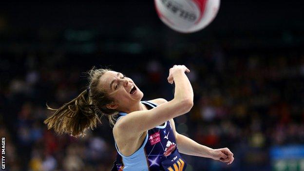 Iona Darroch of Severn Stars in action during the match between Severn Stars and London Pulse