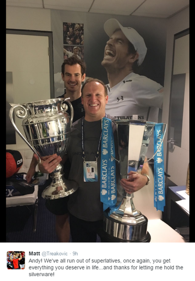 Matt Little tweets: "Andy! We've run out of superlatives. Once again, you get everything you deserve in life... and thanks for letting me hold the silverware!"