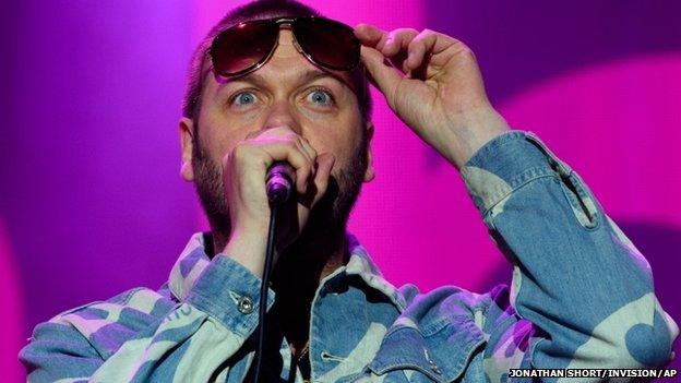 Tom Meighan of Kasabian at V Festival