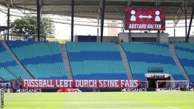 Leipzig ground with no fans