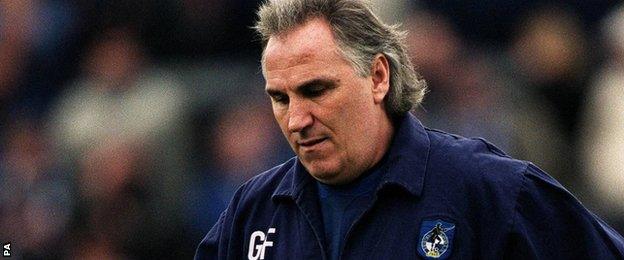 Gerry Francis in his second spell as Bristol Rovers boss