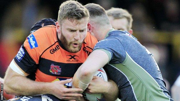 Will Maher in action for Castleford