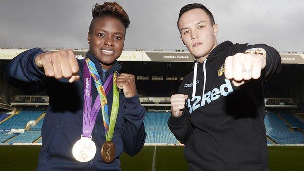 Warrington (right) tops the bill when Nicola Adams meets Mexico's Maryan Salazar in Leeds on Saturday night