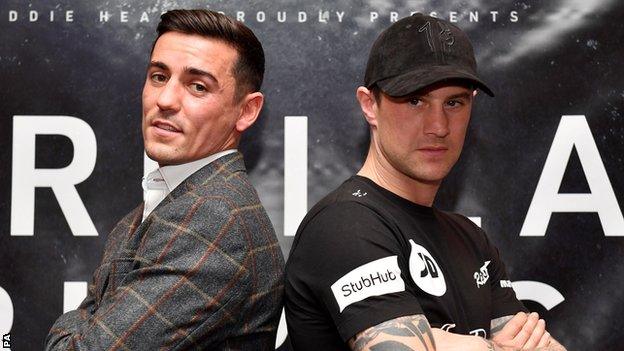 Anthony Crolla (left) and Ricky Burns