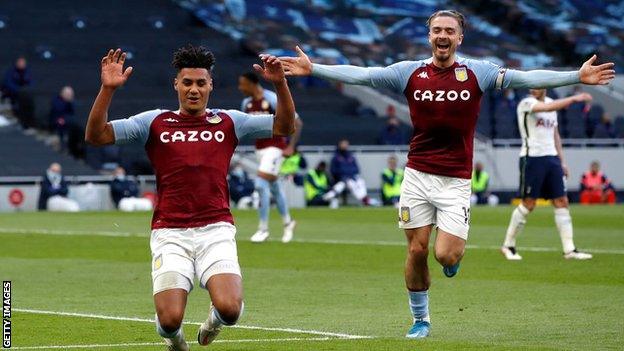 Ollie Watkins celebrates