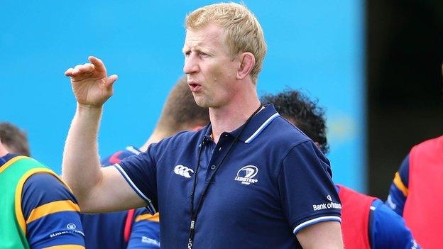 Leo Cullen during a Leinster training session last week