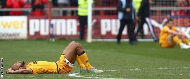 Port Vale relegated